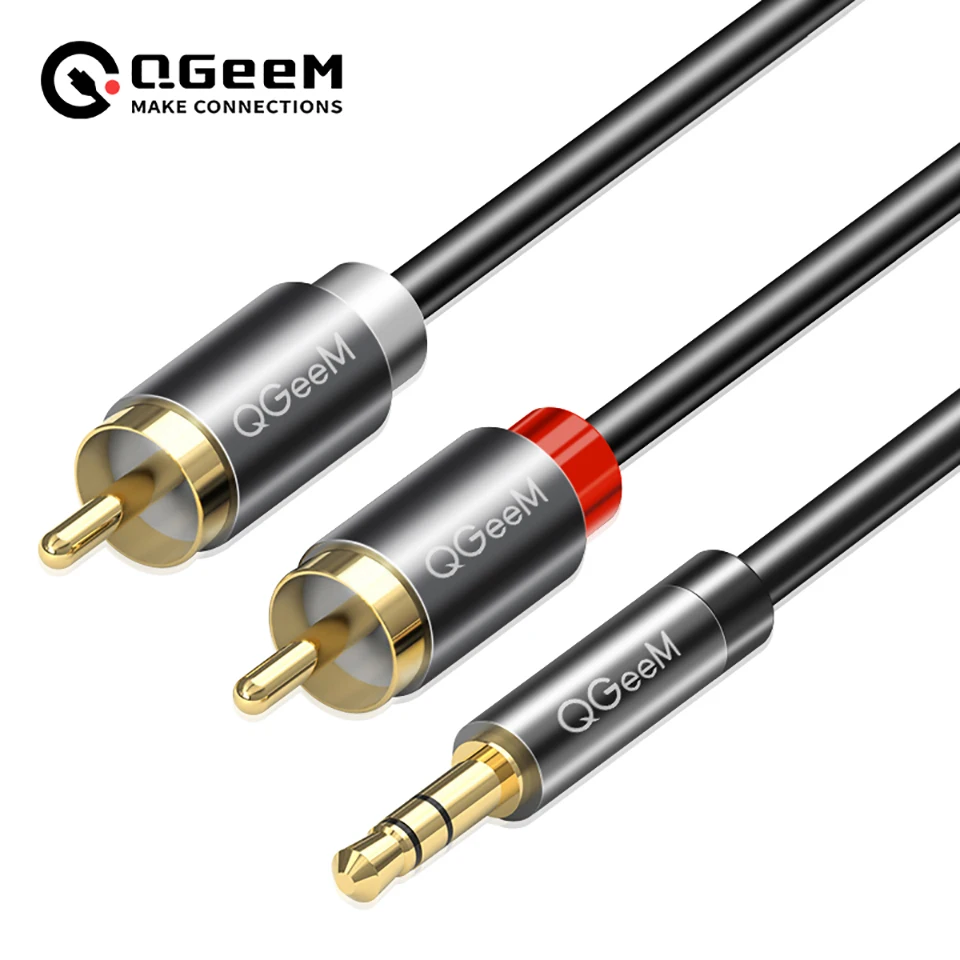 Home Cinema Amplifier - Cable RCA QGeeM 2RCA a 3.5mm,