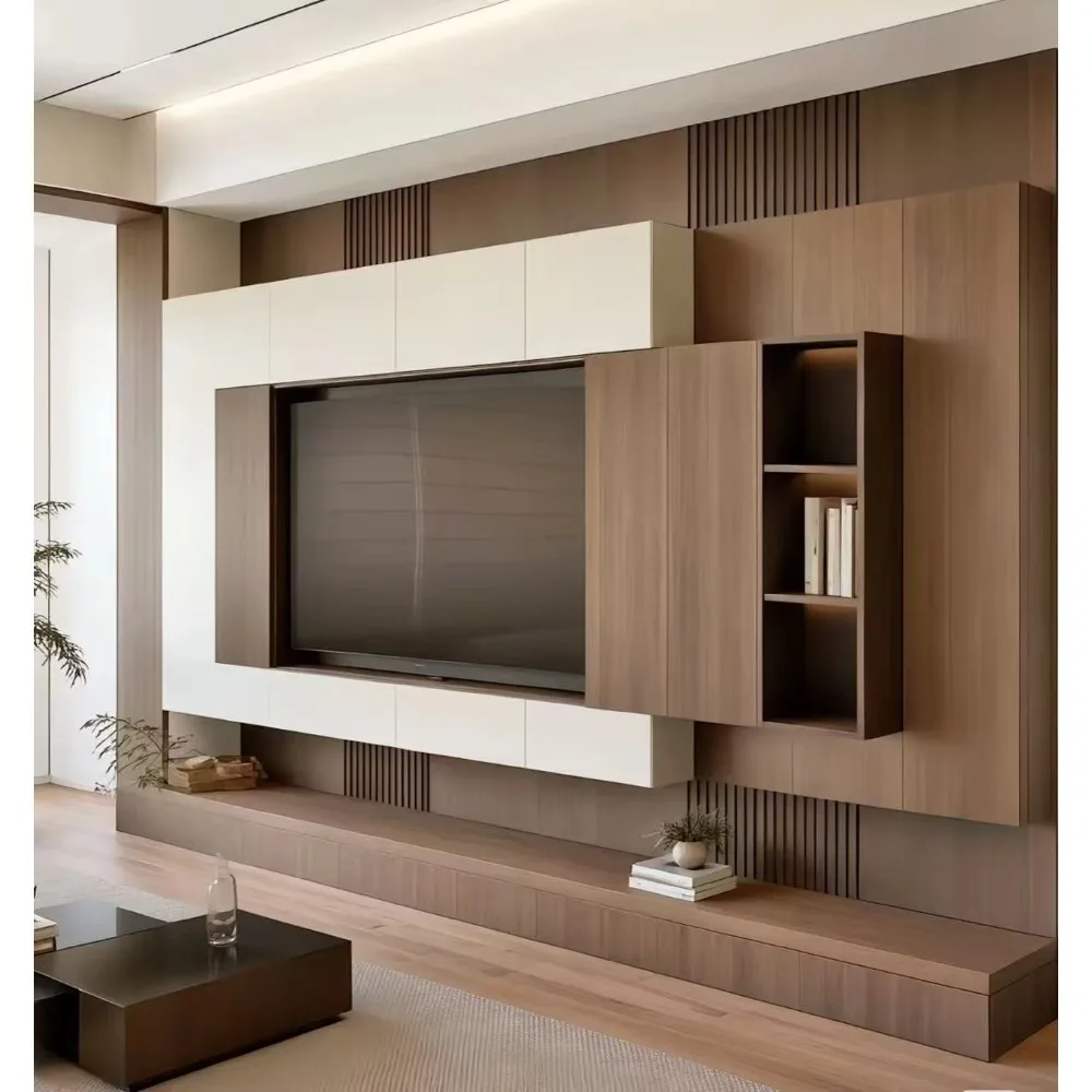 Home Cinema Furniture - Mueble de TV Bajo de Madera