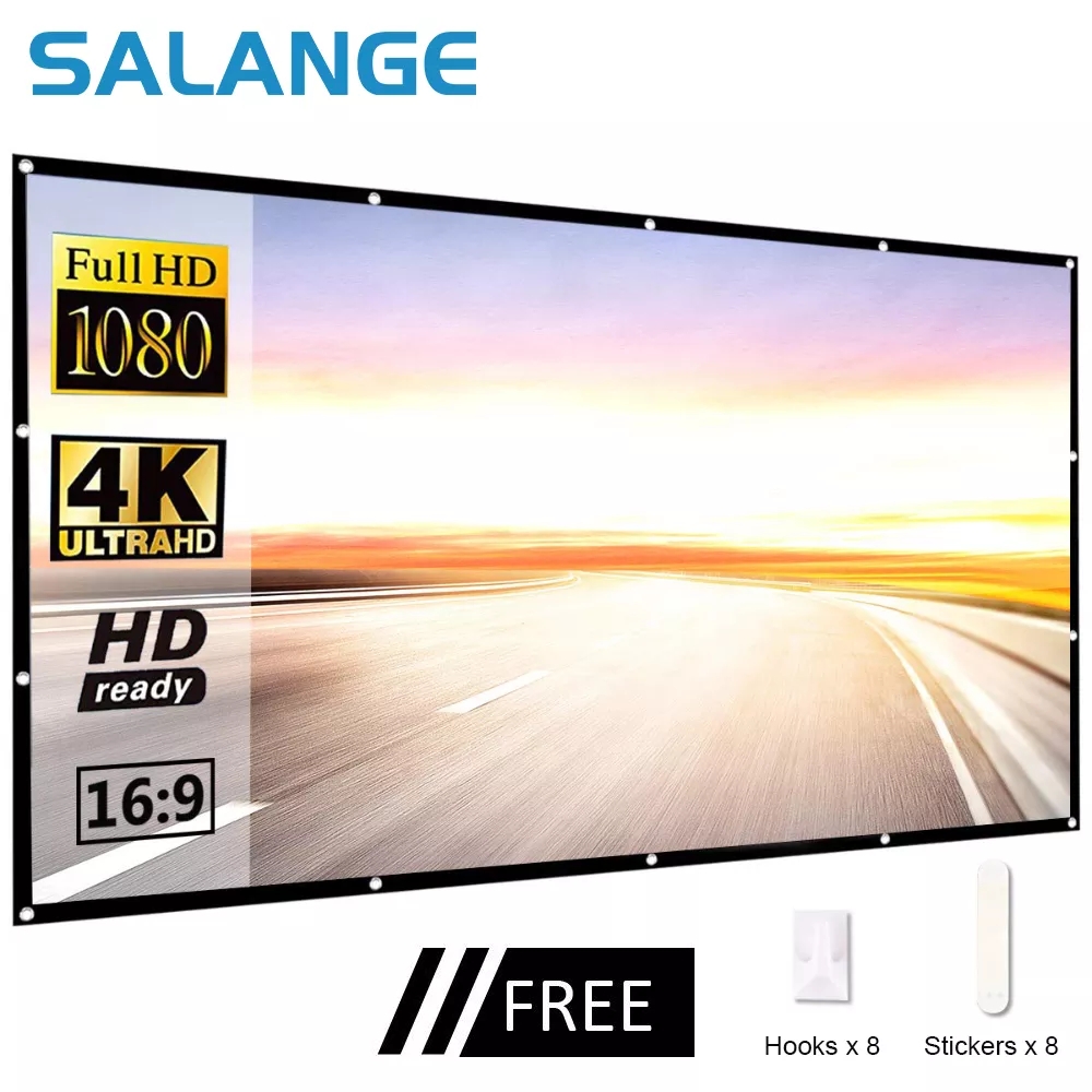 Home Cinema Blanc - Salange pantalla proyector portátil para cine