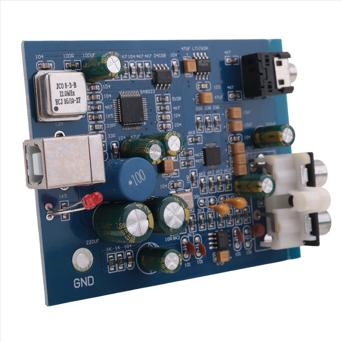 Home Cinema Amplifier - Placa Decodificadora USB Mini A64I ES9028K2M+SA9023,