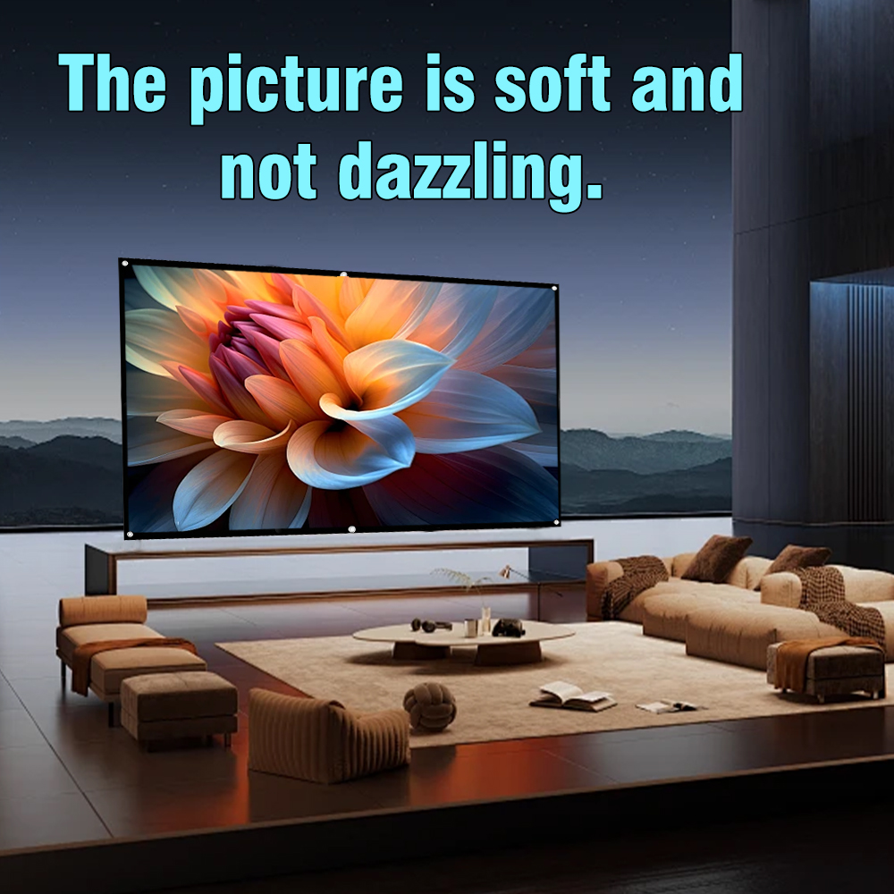 Home Cinema Blanc - Pantalla de proyección portátil XIAOHUI de