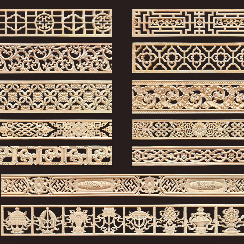 Home Cinema Wall - Moldura decorativa de madera tallada, marco
