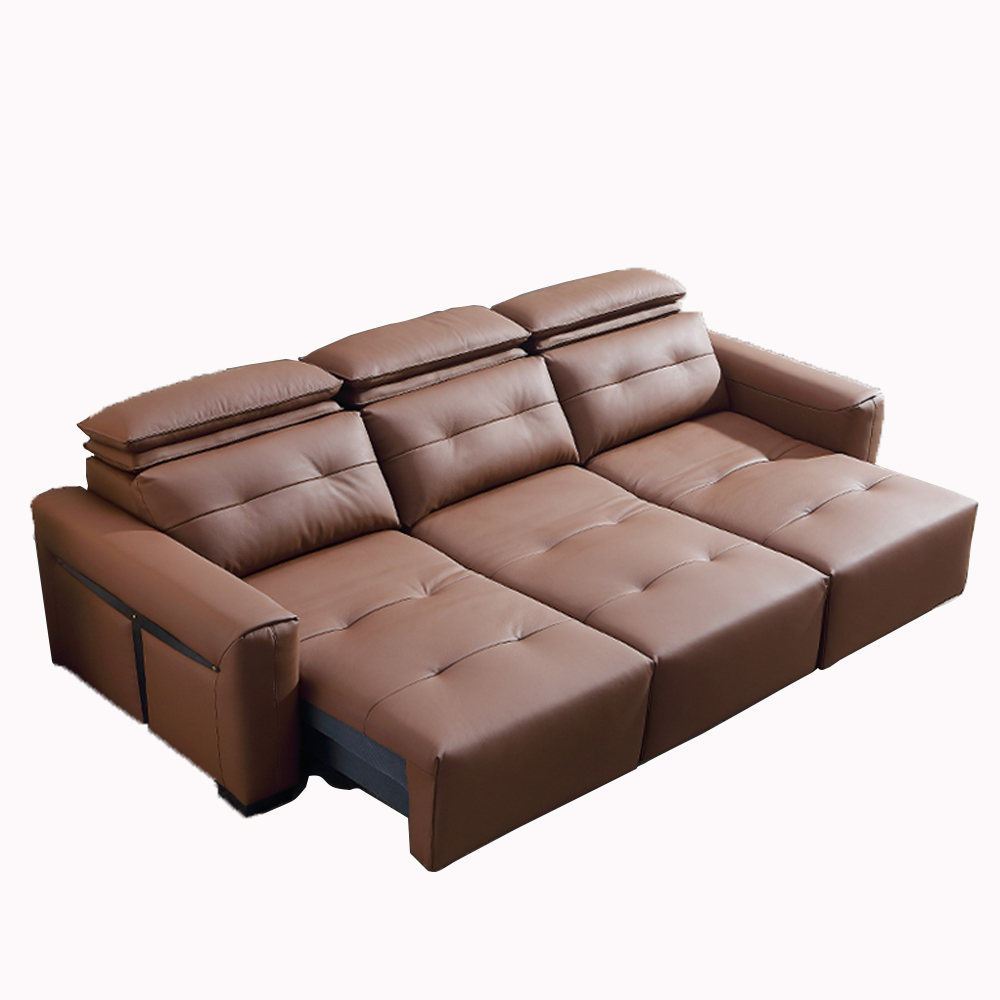 Home Cinema Furniture - Sofá cama convertible eléctrico de cuero