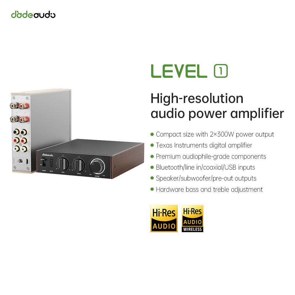 Home Cinema Amplifier - Amplificador Bluetooth LDAC de Escritorio JadeAudio