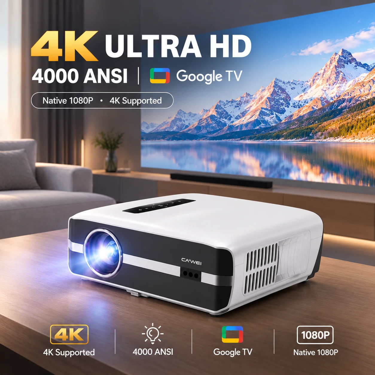 Home Cinema Gaming - Nuevo Proyector A9S 4k 4000ANSI con