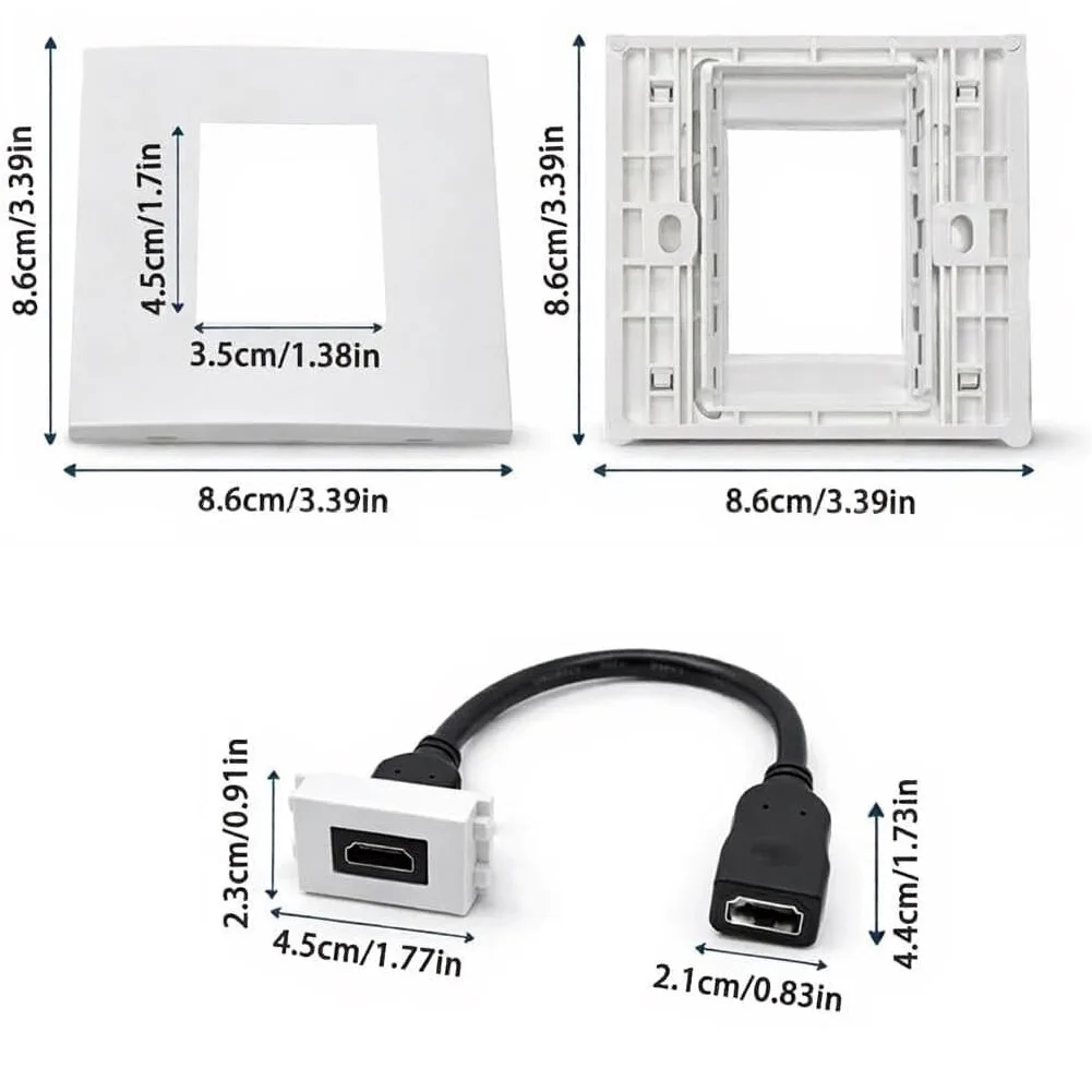 Placa de Pared de Doble Puerto - Home Cinema Gaming reseña y precio
