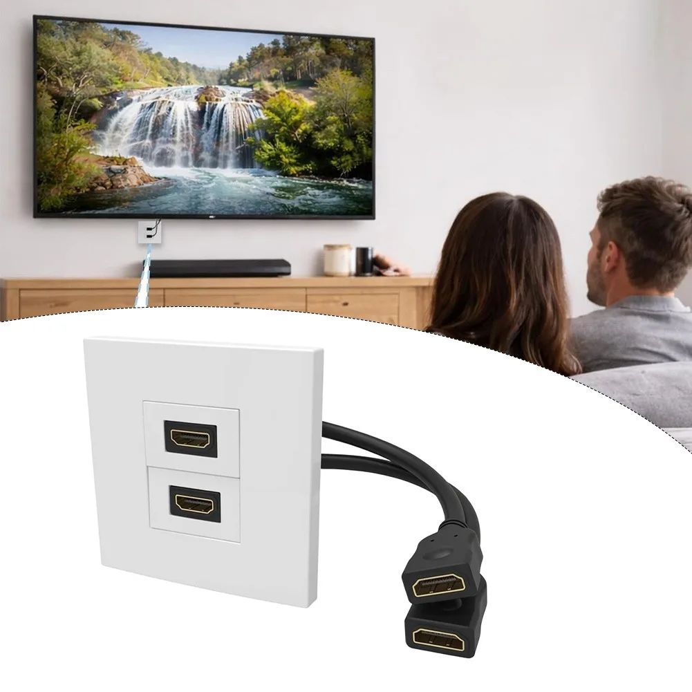 Placa de Pared de Doble Puerto - Home Cinema Gaming reseña y precio