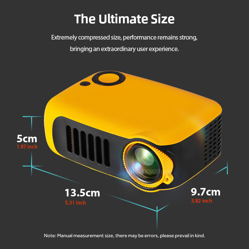 Mini proyector A2000 portátil  - Home Cinema Gaming reseña y precio