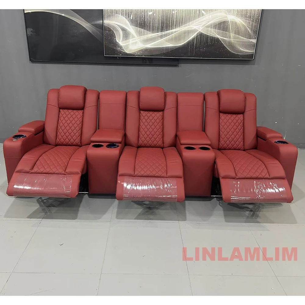 Linlamlim Sofá reclinable de l - Home Cinema Furniture reseña y precio