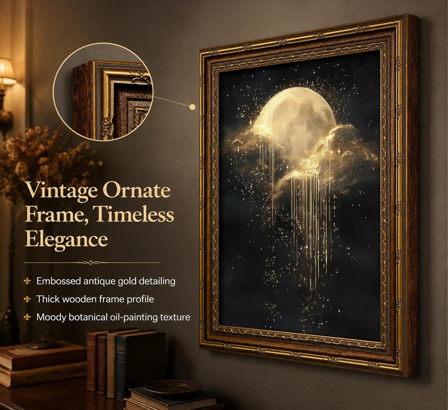 Cuadro Antiguo con Marco, Arte - Home Cinema Wall Art reseña y precio