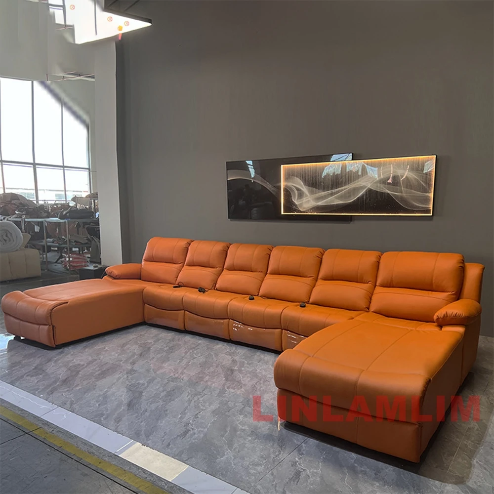 Sofá reclinable seccional de g - Home Cinema Furniture reseña y precio