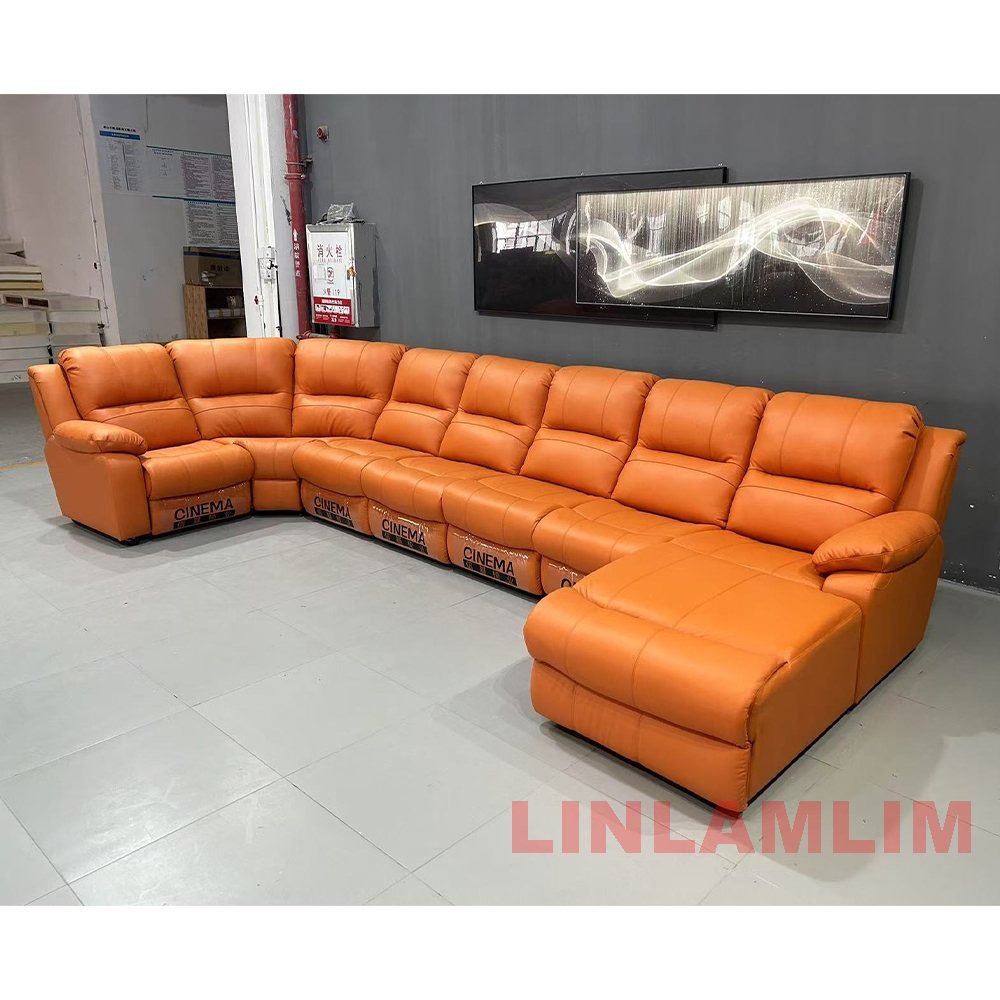 Sofá reclinable seccional de g - Home Cinema Furniture reseña y precio
