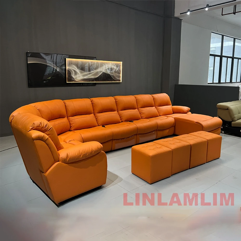 Sofá reclinable seccional de g - Home Cinema Furniture reseña y precio