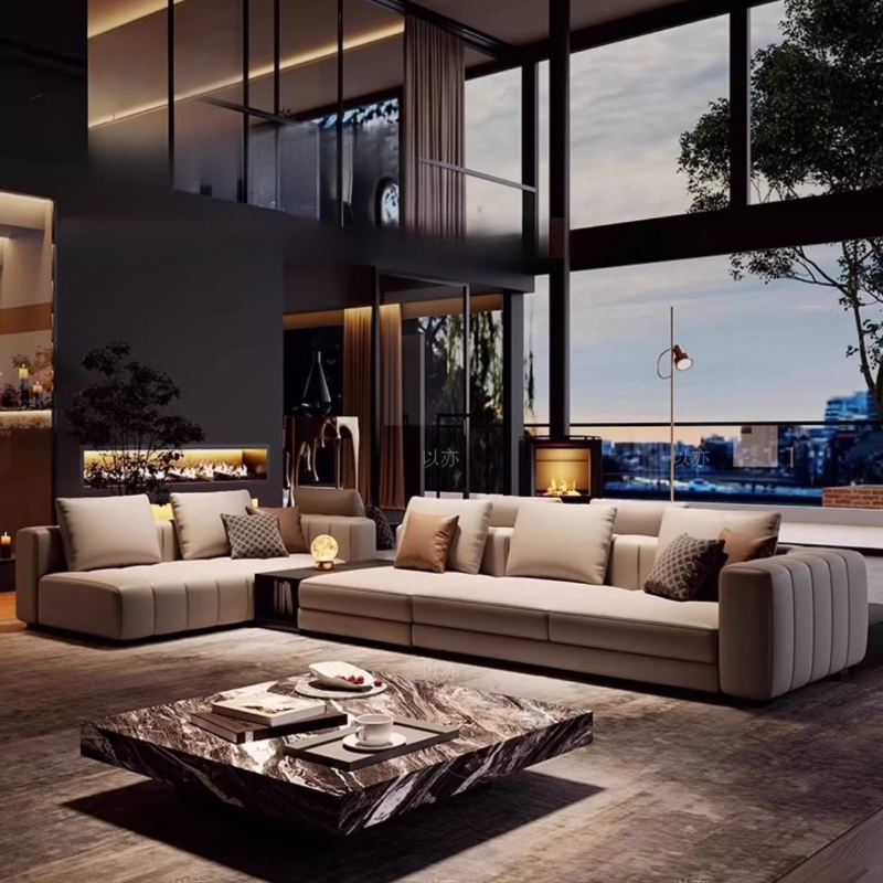 Sofás italianos de cuero genui - Home Cinema Room Accessories reseña y precio