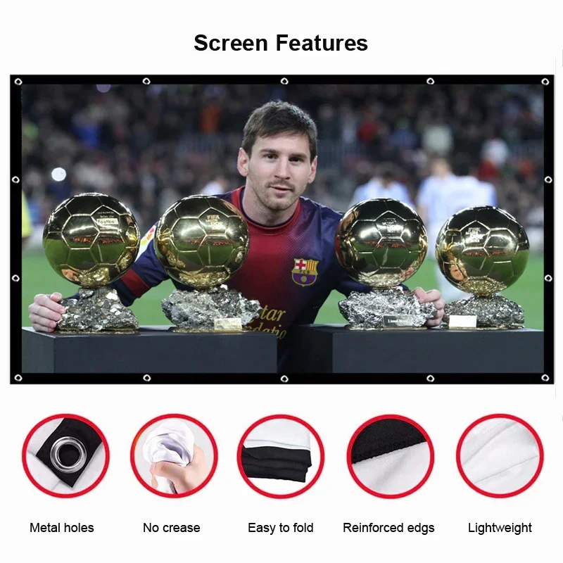 Pantalla Portátil Yovanxer par - Home Cinema Blanc reseña y precio