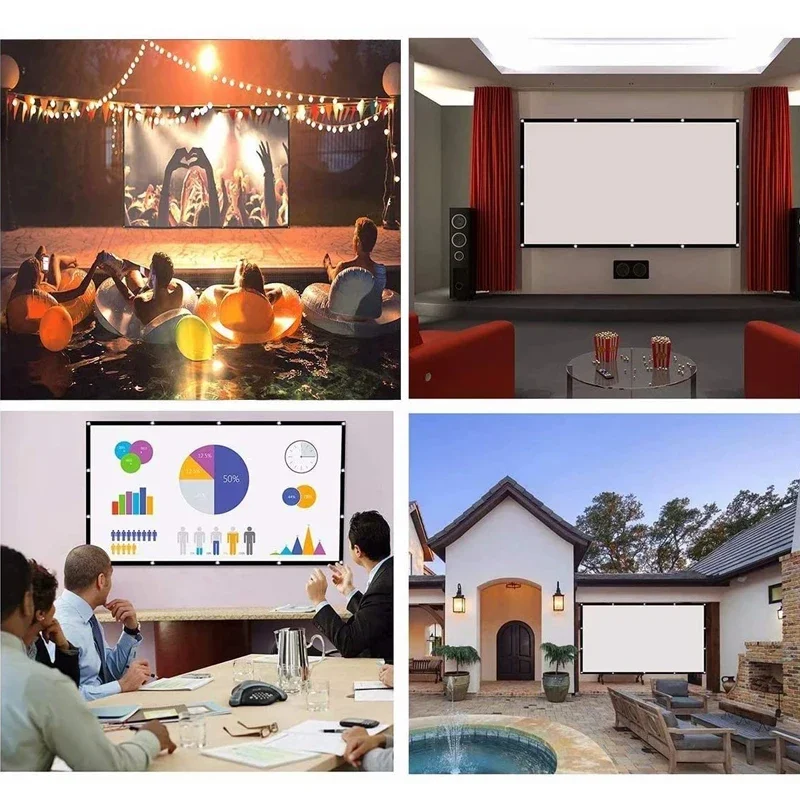 Pantalla Portátil Yovanxer par - Home Cinema Blanc reseña y precio