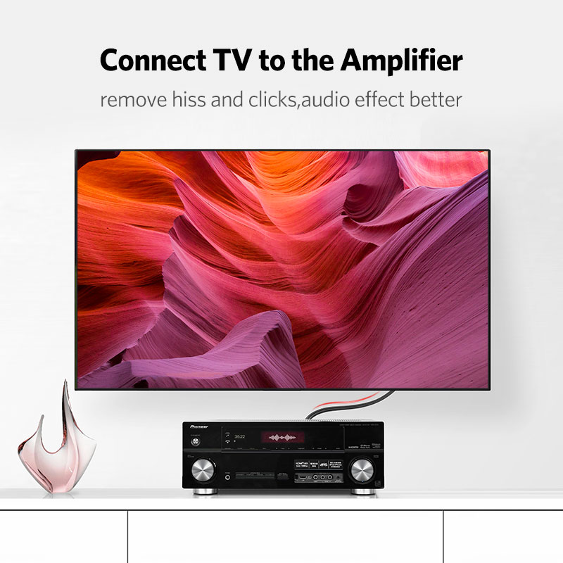 Ugreen-Cable de audio para dis - Home Cinema Amplifier reseña y precio