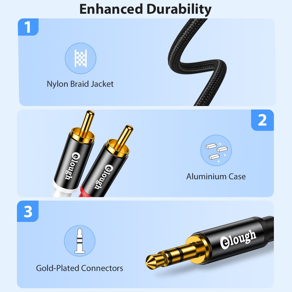 Elough-Cable RCA AUX para alta - Home Cinema Amplifier reseña y precio