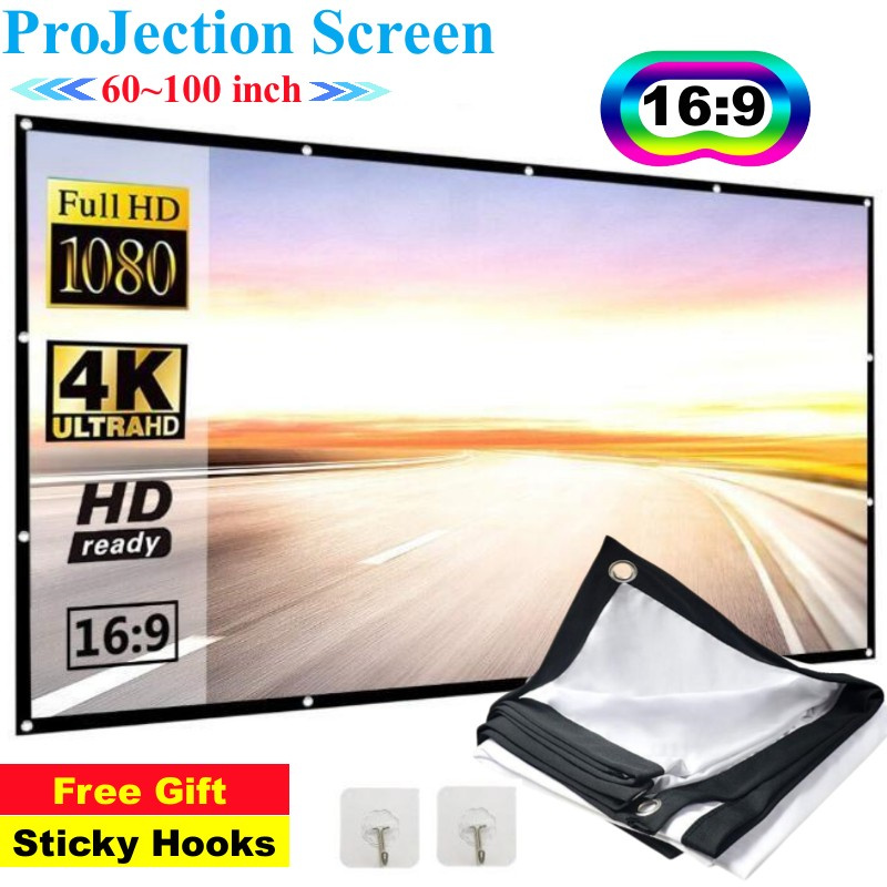 Pantalla de Proyección Portáti - Home Cinema Blanc reseña y precio