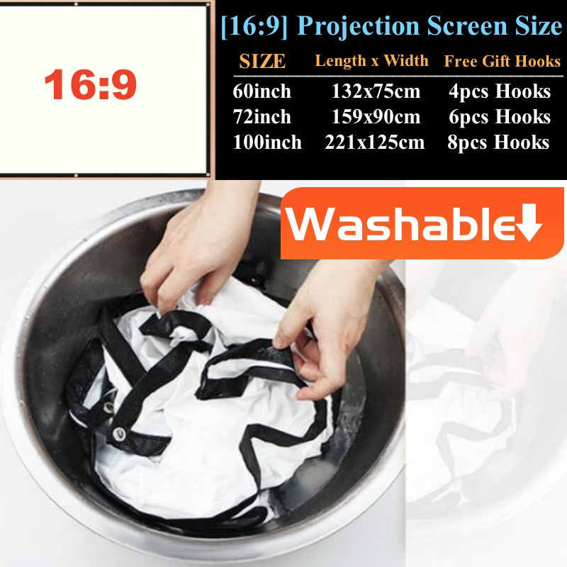 Pantalla de Proyección Portáti - Home Cinema Blanc reseña y precio
