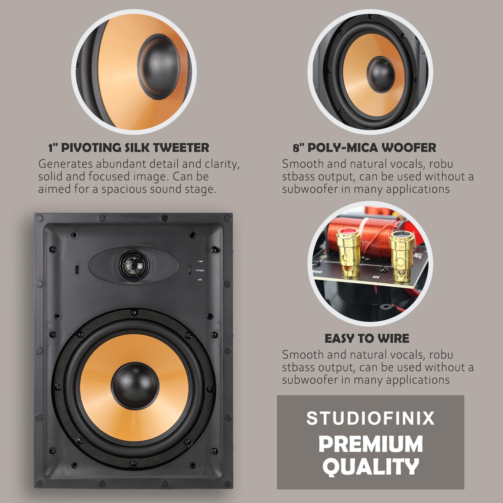 STUDIOFINIX Altavoces de Pared - Home Cinema Rack reseña y precio