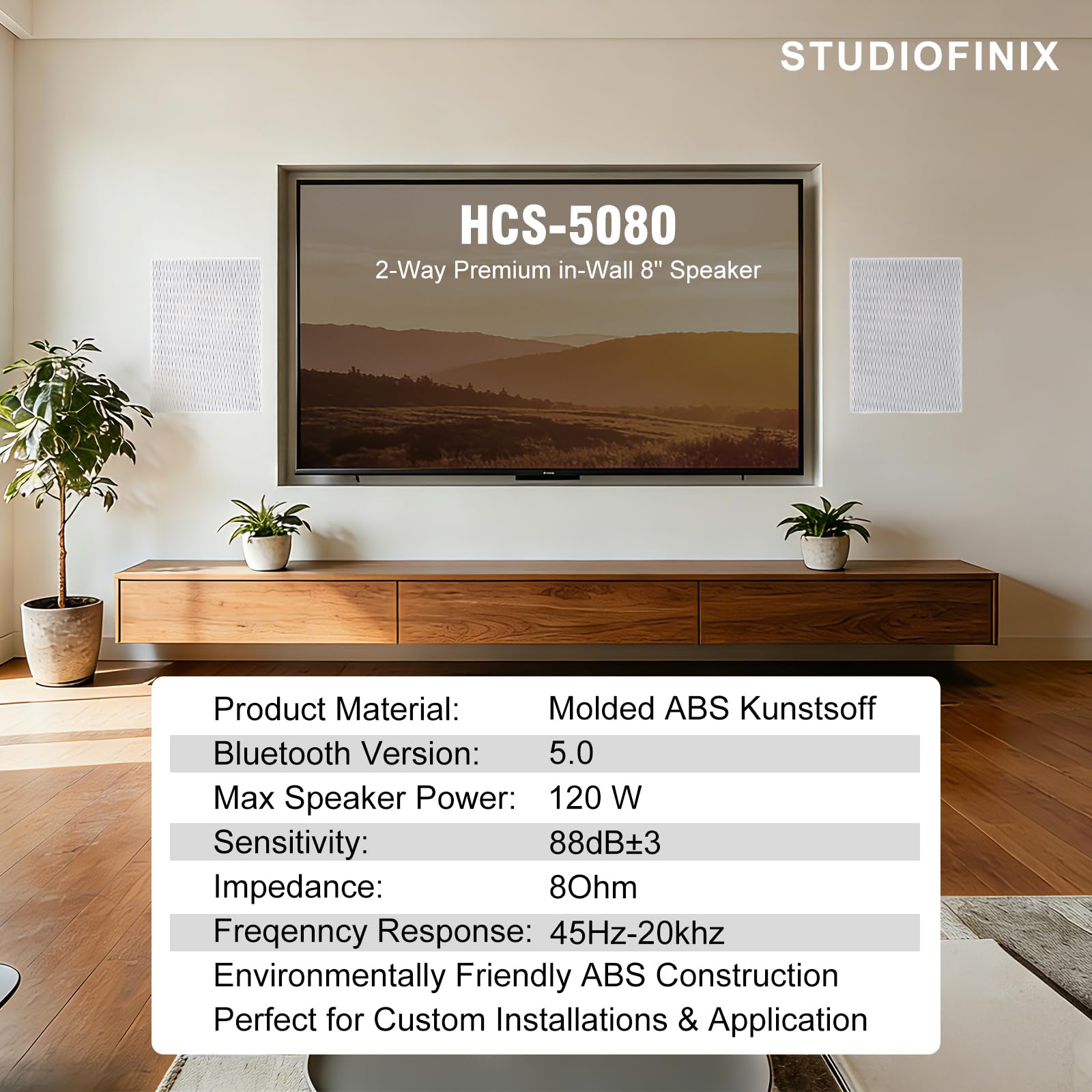STUDIOFINIX Altavoces de Pared - Home Cinema Rack reseña y precio