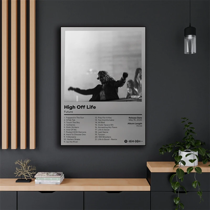 Rapero Hip Hop Rock HONEST THE - Home Cinema Wall Art reseña y precio