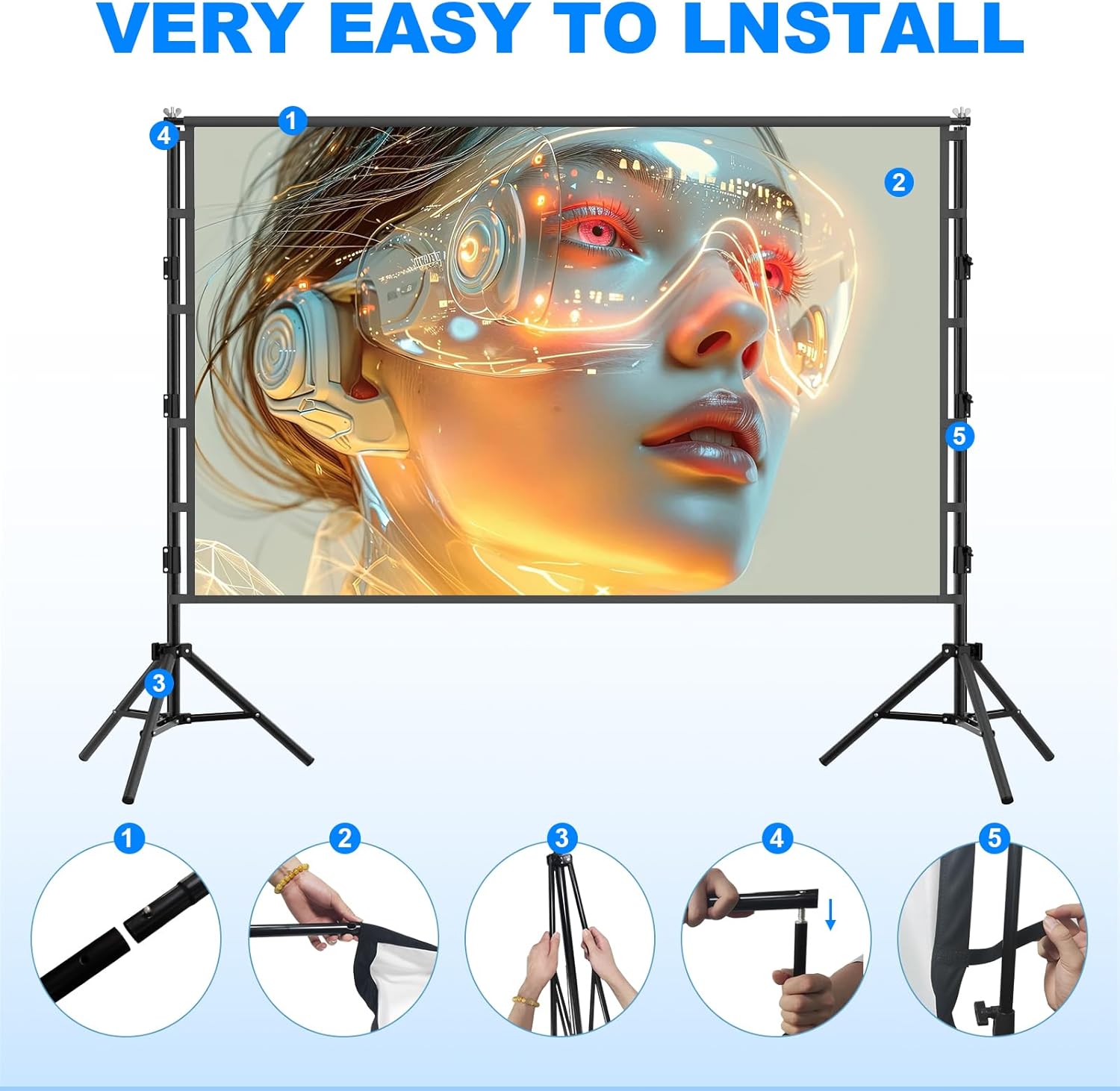 Pantalla de proyección VEIDADZ - Home Cinema Rack reseña y precio
