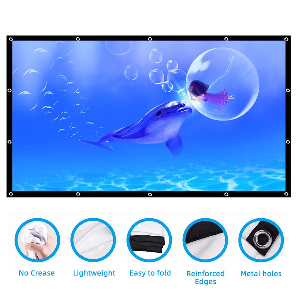 Salange-Pantalla de proyector  - Home Cinema Blanc reseña y precio