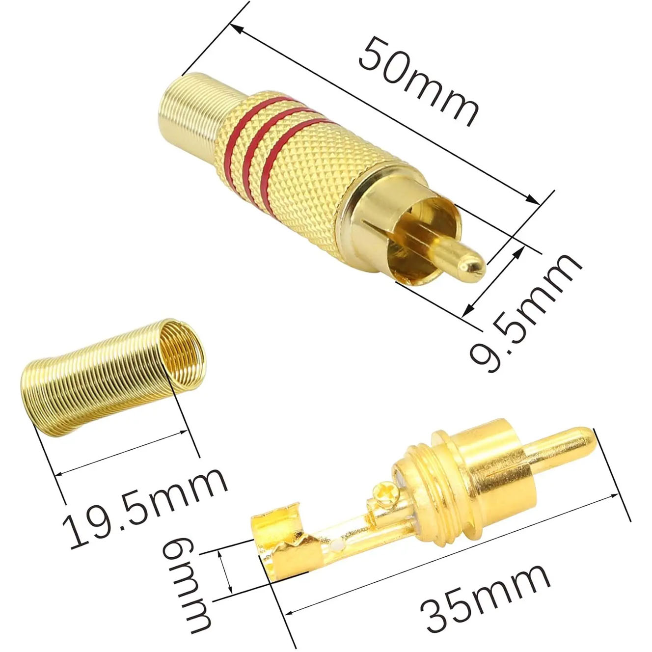 Conector de Audio y Video RCA  - Home Cinema Amplifier reseña y precio