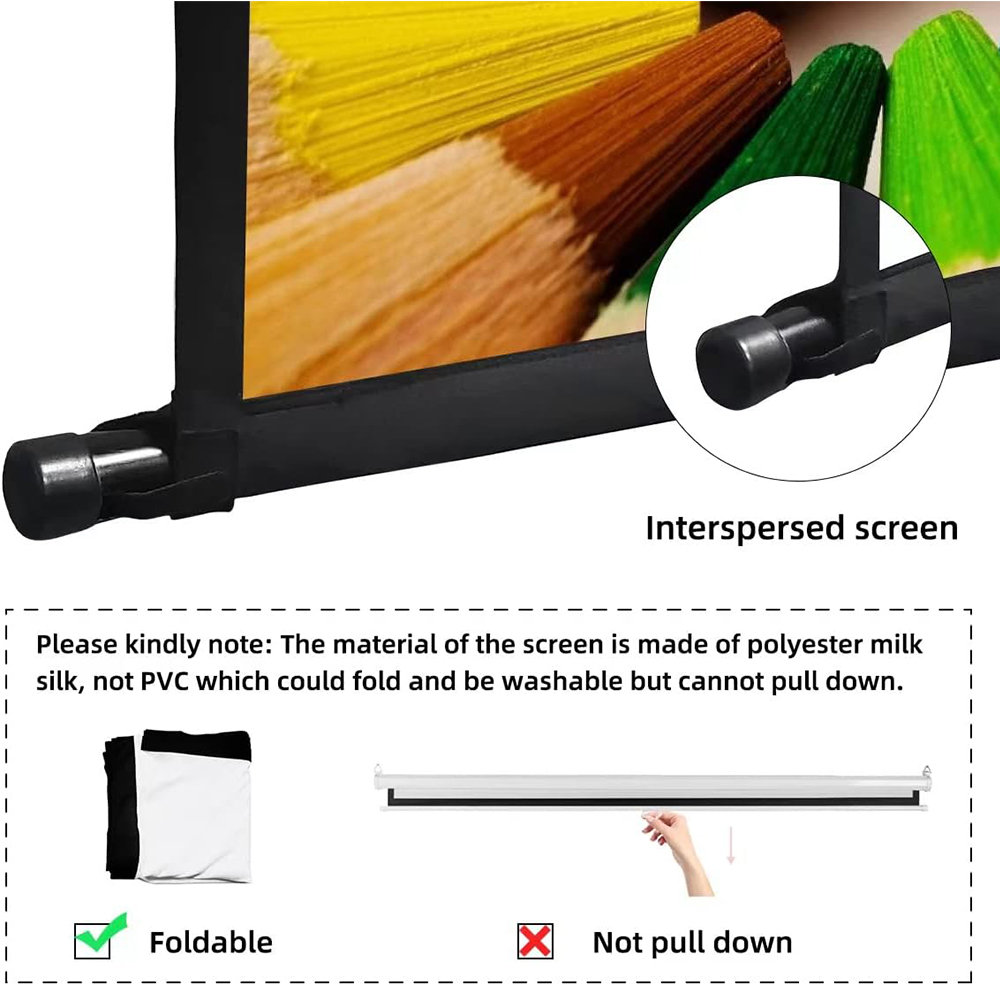 Pantalla de proyector VEIDADZ  - Home Cinema Blanc reseña y precio