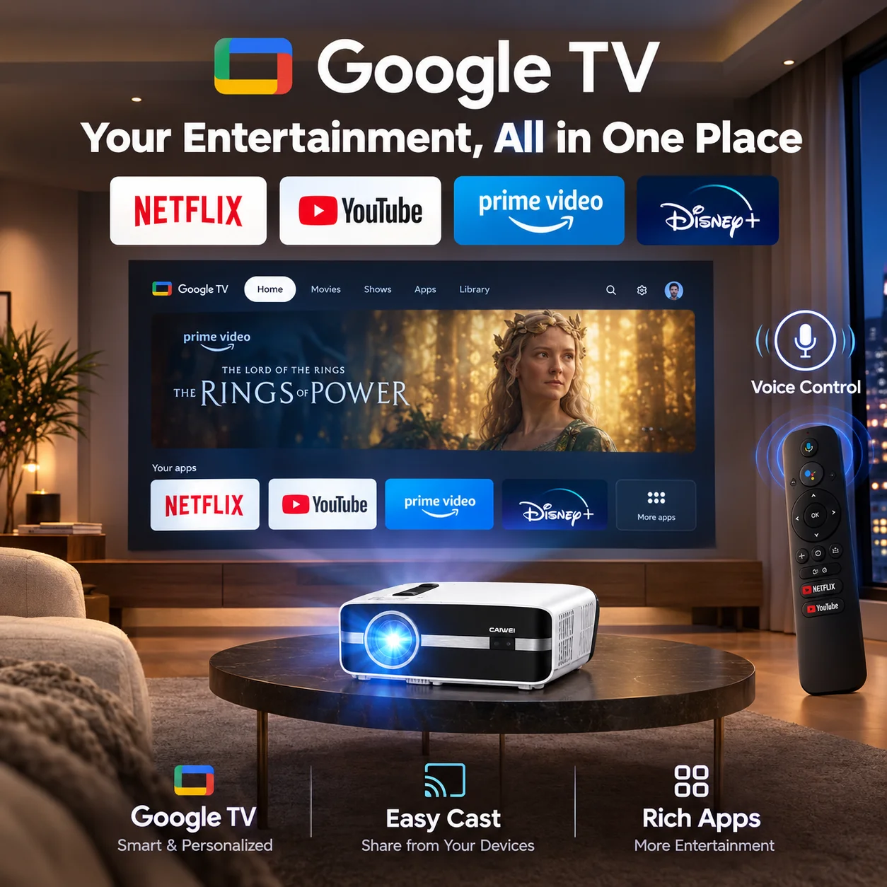Nuevo Proyector A9S 4k 4000ANS - Home Cinema Gaming reseña y precio